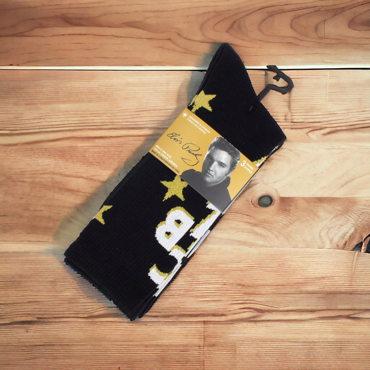 Socken Elvis Presley Fanartikel TCB Strümpfe in 40-46 (3 Paare)