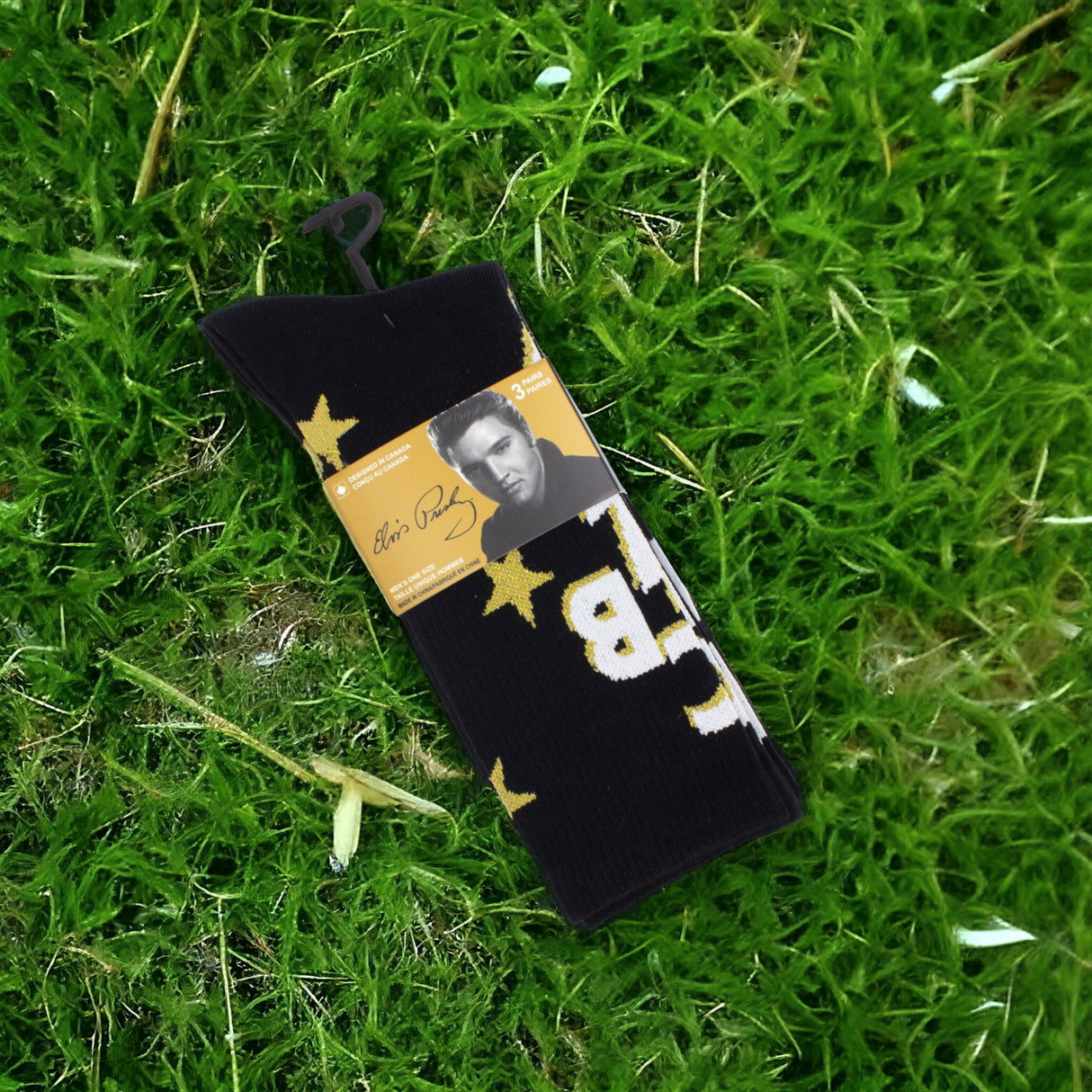 Socken Elvis Presley Fanartikel TCB Strümpfe in 40-46 (3 Paare)