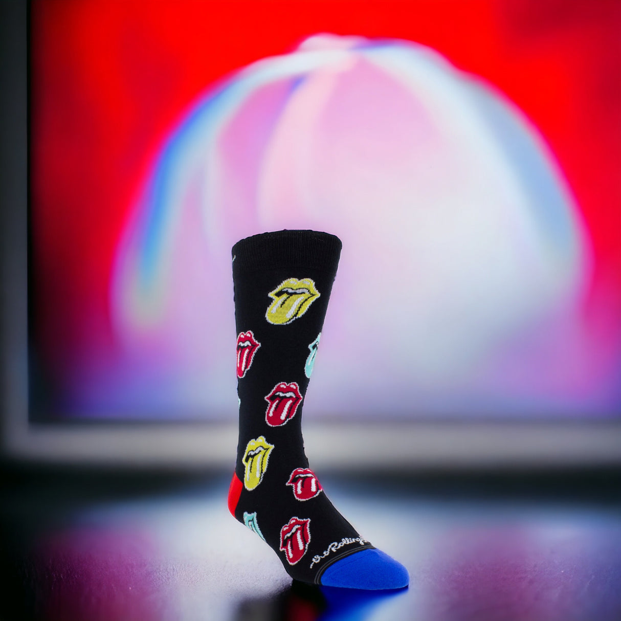 Socken The Rolling Stones Fanartikel Classic Tongue bunt in 40-46 im Paar