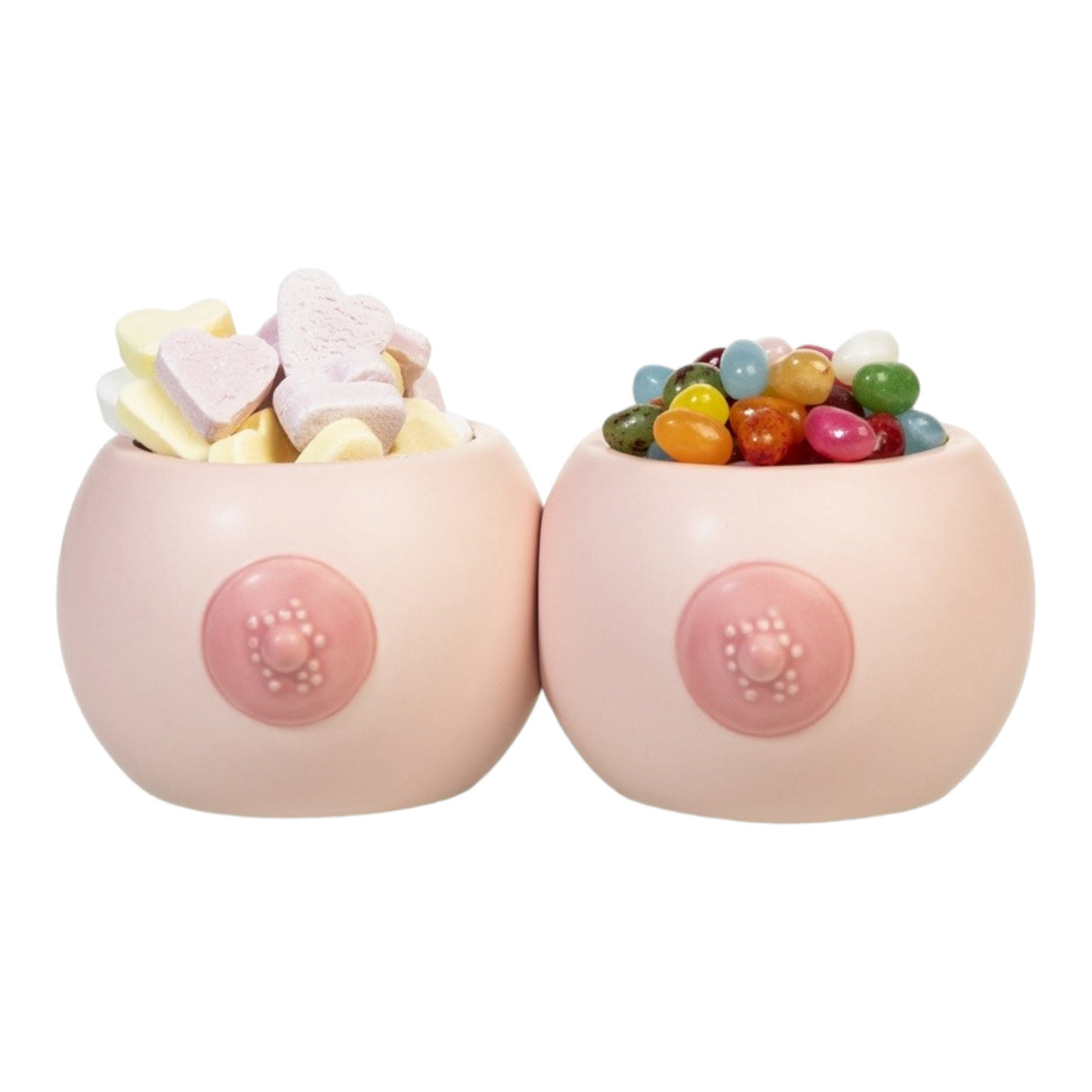 Brüste Blumentopf kleine Titten Pflanzkübel aus Keramik im 2er-Set