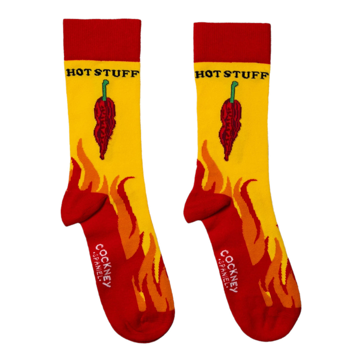 Hot Stuff Socken Geschenk für Chili-Liebhaber Chili-Strümpfe in 39-46 (3 Paare)