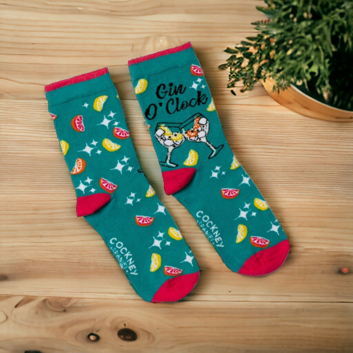 Gin O´clock Socken Ginsocken Gin Tonic Strümpfe in 37-42 im Paar
