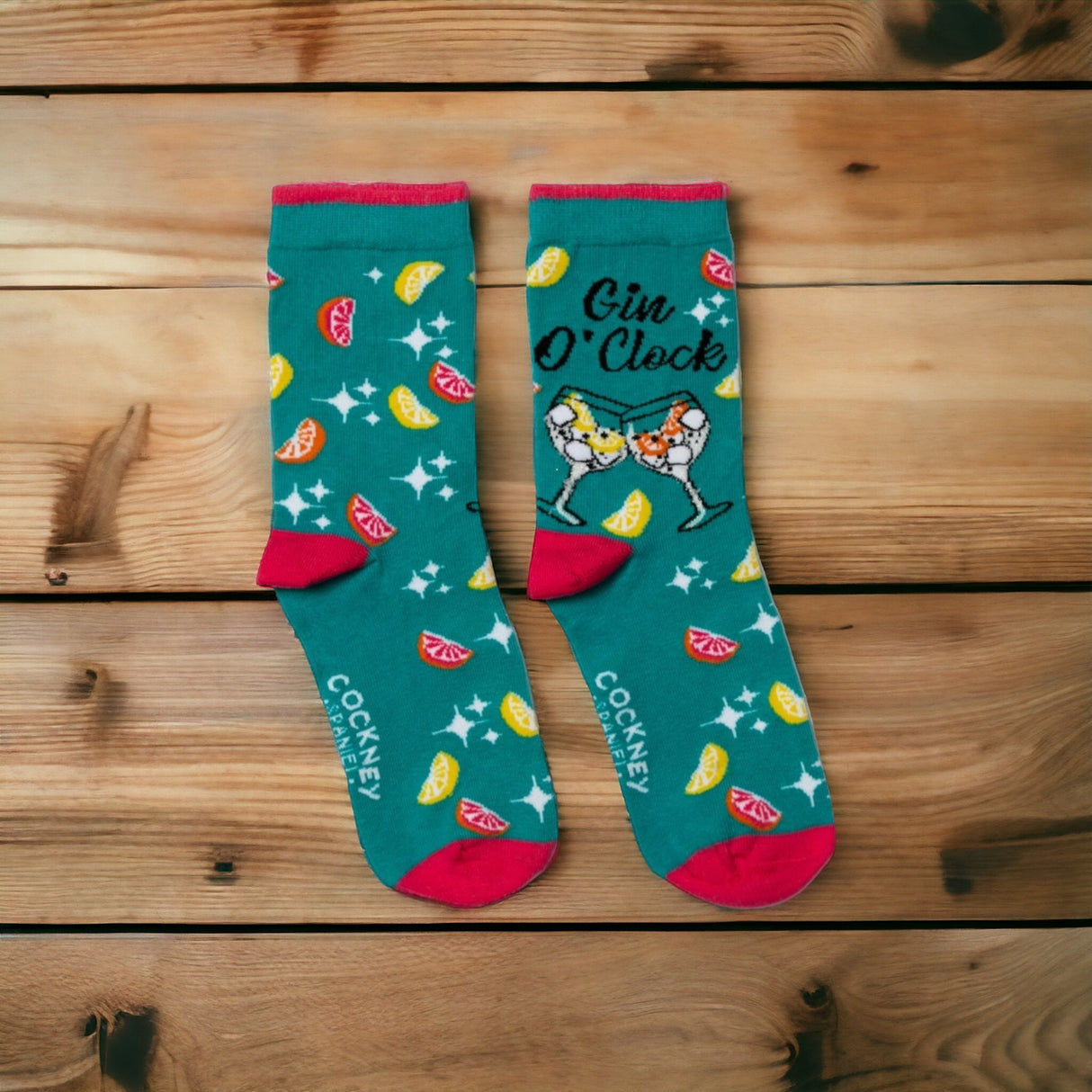 Gin O´clock Socken Ginsocken Gin Tonic Strümpfe in 37-42 im Paar