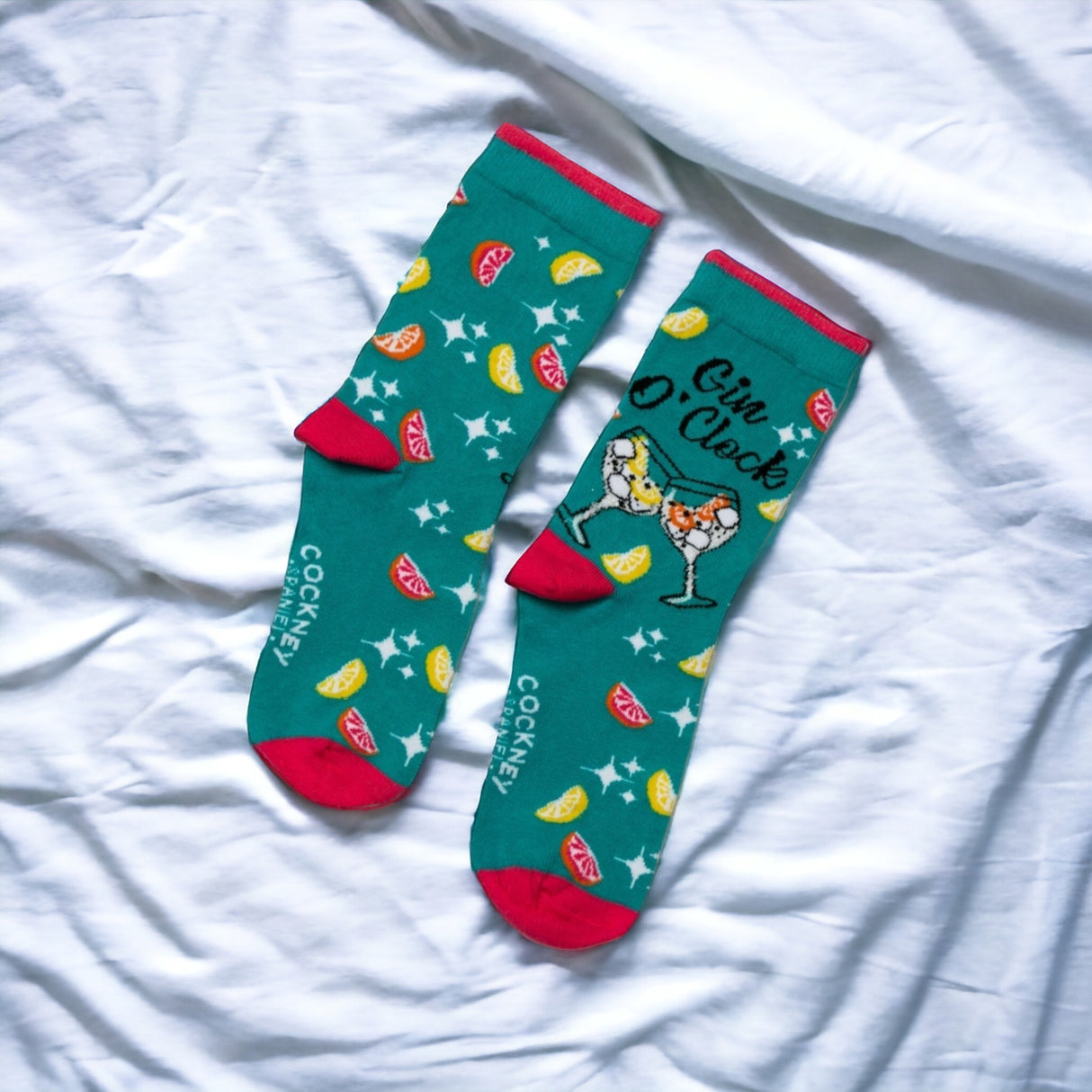 Gin O´clock Socken Ginsocken Gin Tonic Strümpfe in 37-42 im Paar