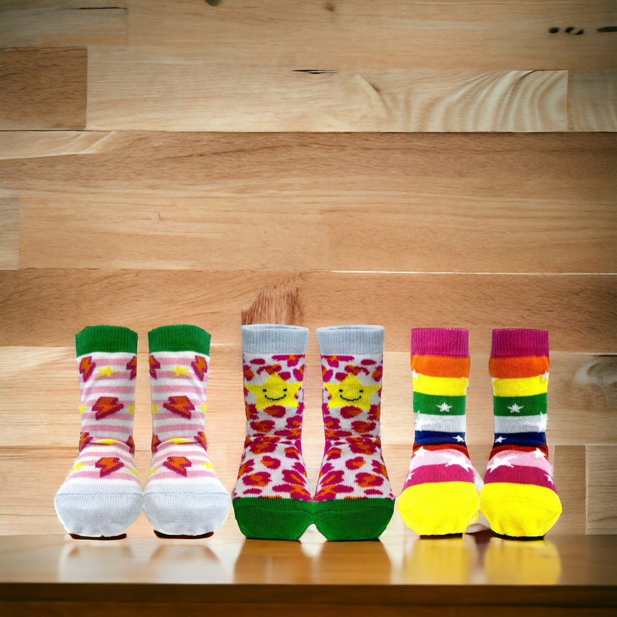 Beste Schwester Cucamelon Socken Kindersocken für 2-4-Jährige mit Geschenkverpackung (5 Paare)