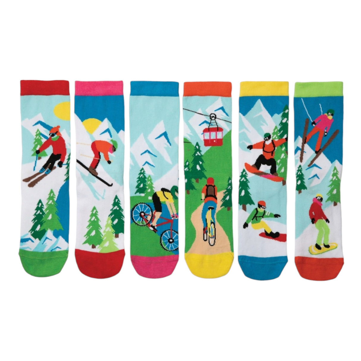 Wild Ride Oddsocks Socken Sportsocken Kinder Sportstrumpf in 30-38 im 6er-Set