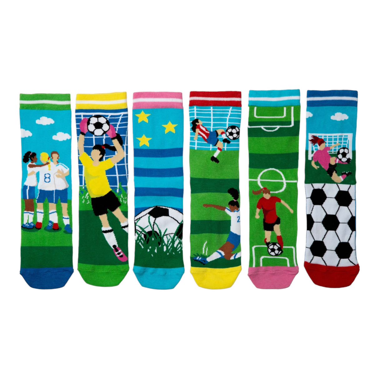 Goal Power Oddsocks Socken Frauenfußball Strumpf in 37-42 im 6er Set