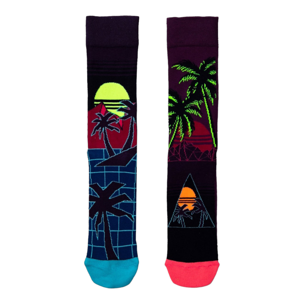 Retro Wave Oddsocks Socken Miami 80er Strumpf in 39-46 im 6er Set