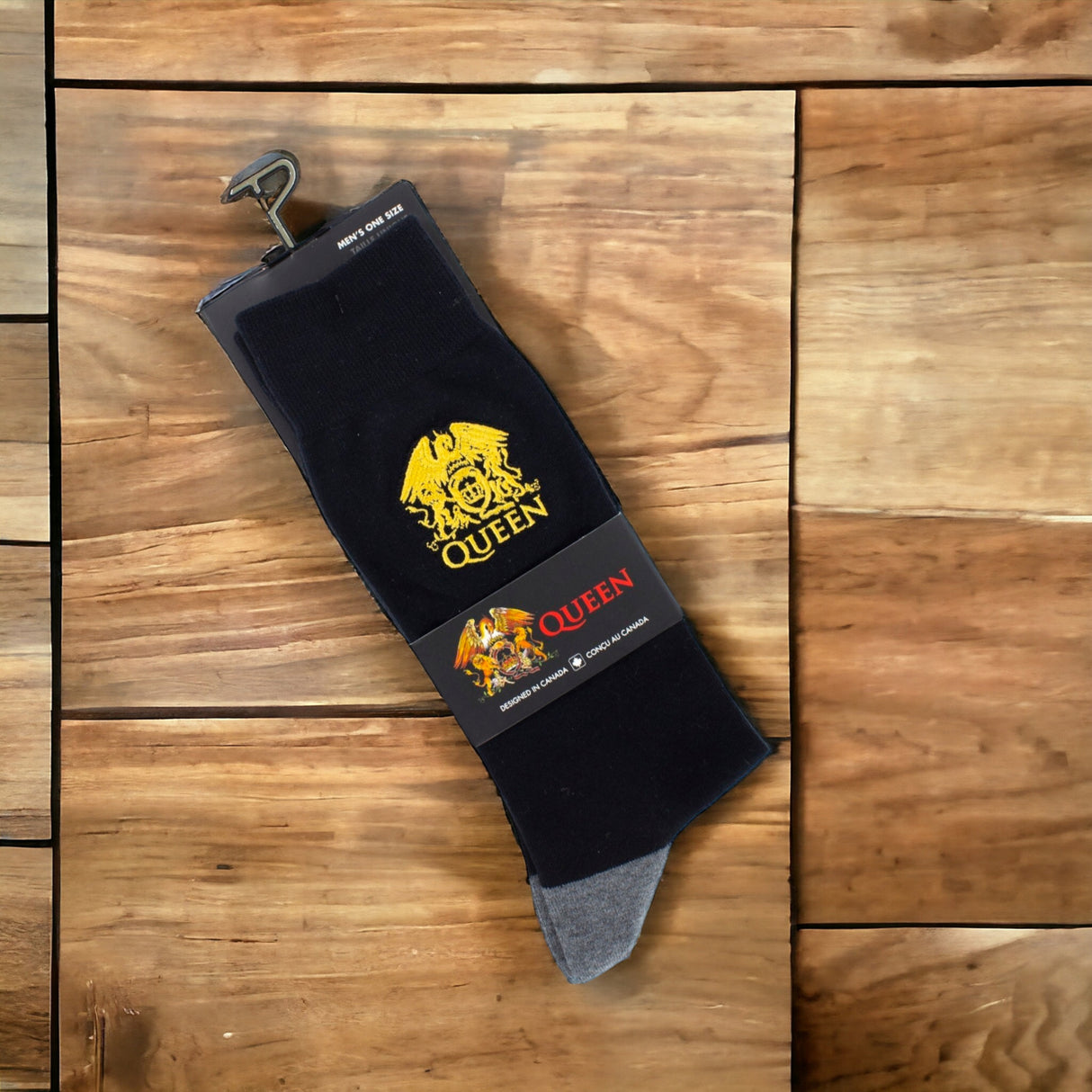 Socken Queen Fanartikel goldenes Wappen Strümpfe in 40-46 im Paar