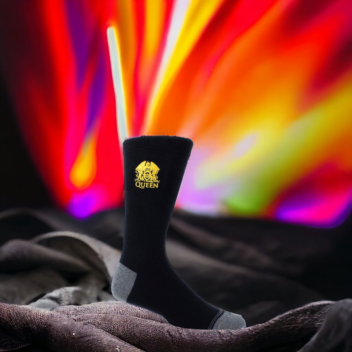 Socken Queen Fanartikel goldenes Wappen Strümpfe in 40-46 im Paar