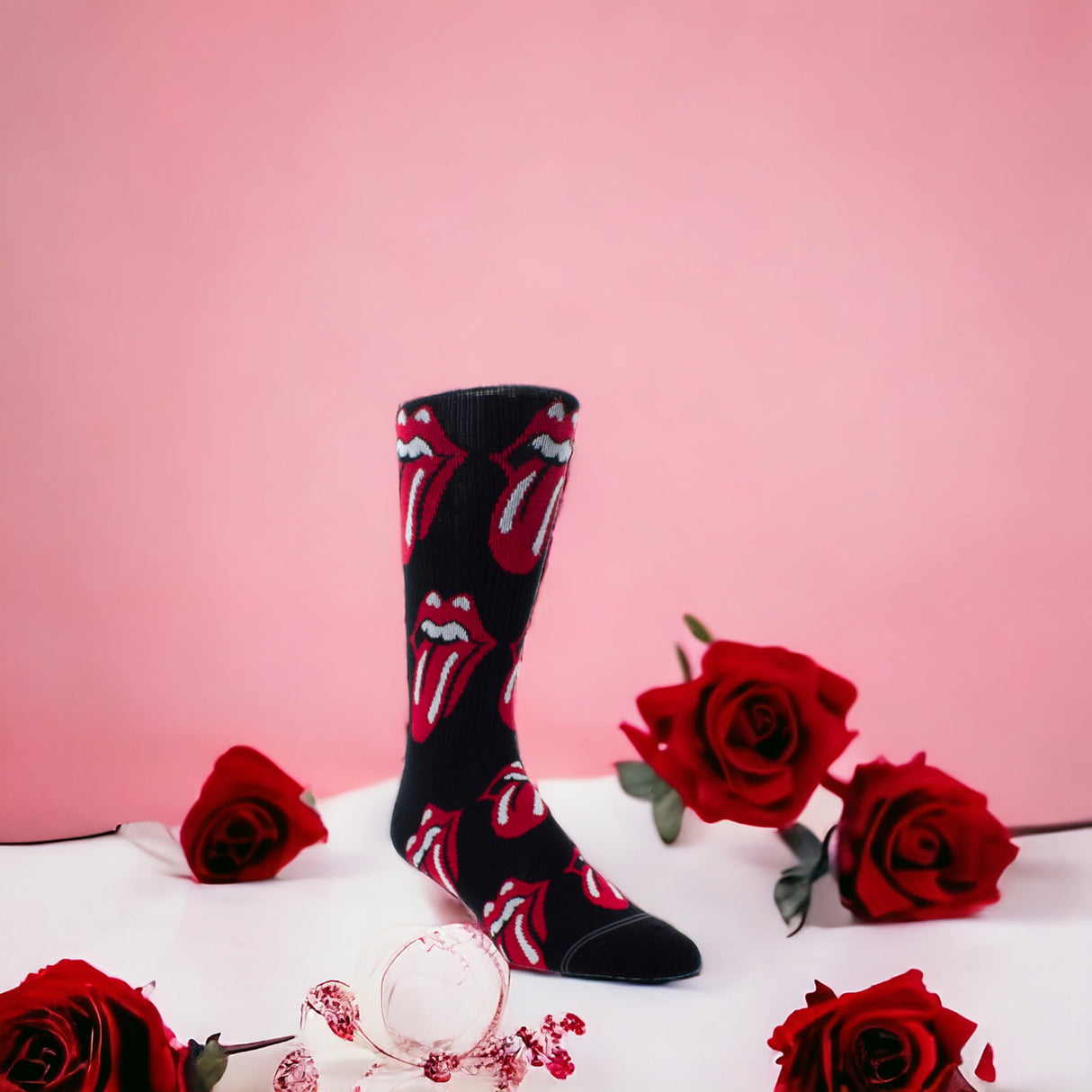 Socken The Rolling Stones Fanartikel Classic Tongues in 40-46 (3 Paare)