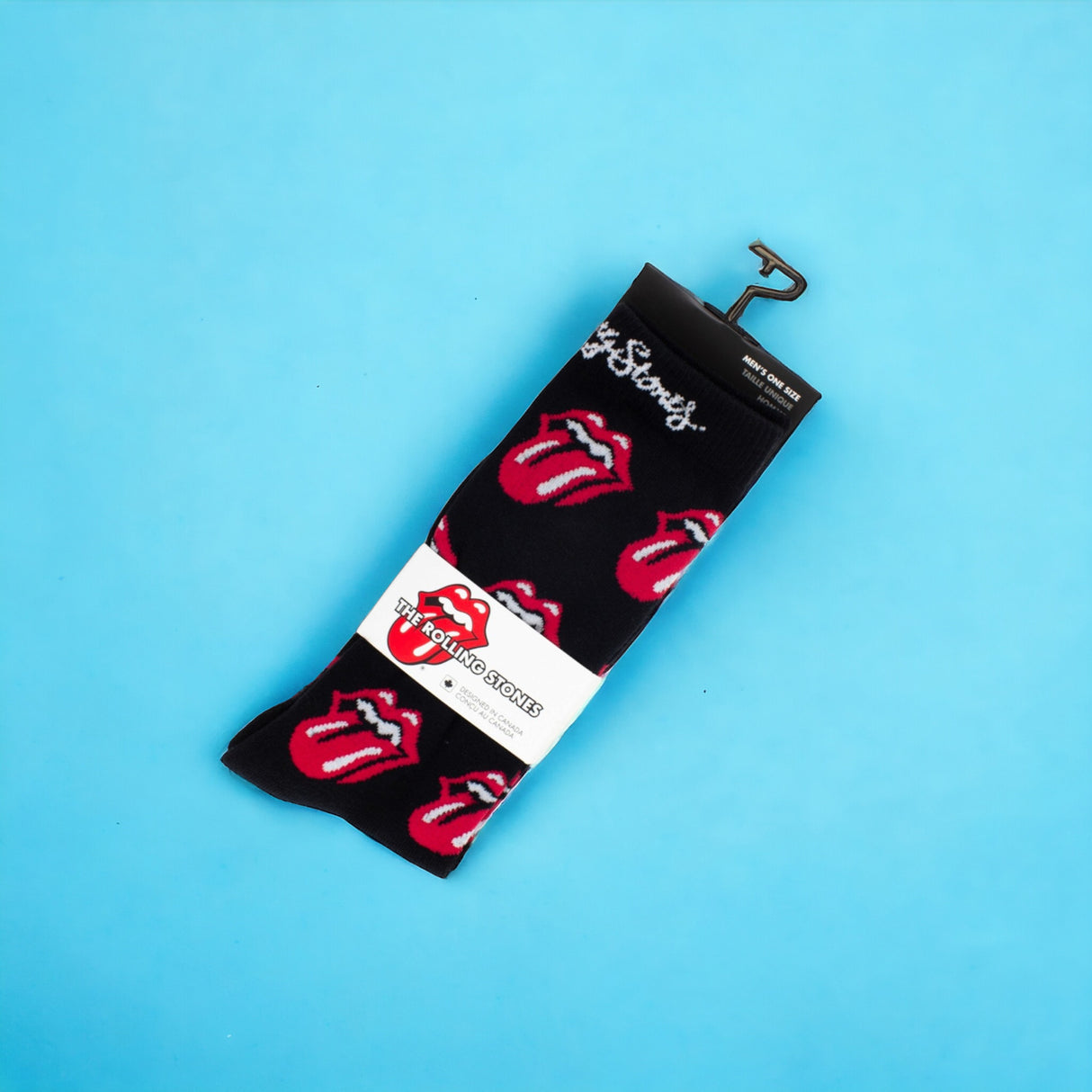 Socken The Rolling Stones Fanartikel Red Tongue in 40-46 im Paar