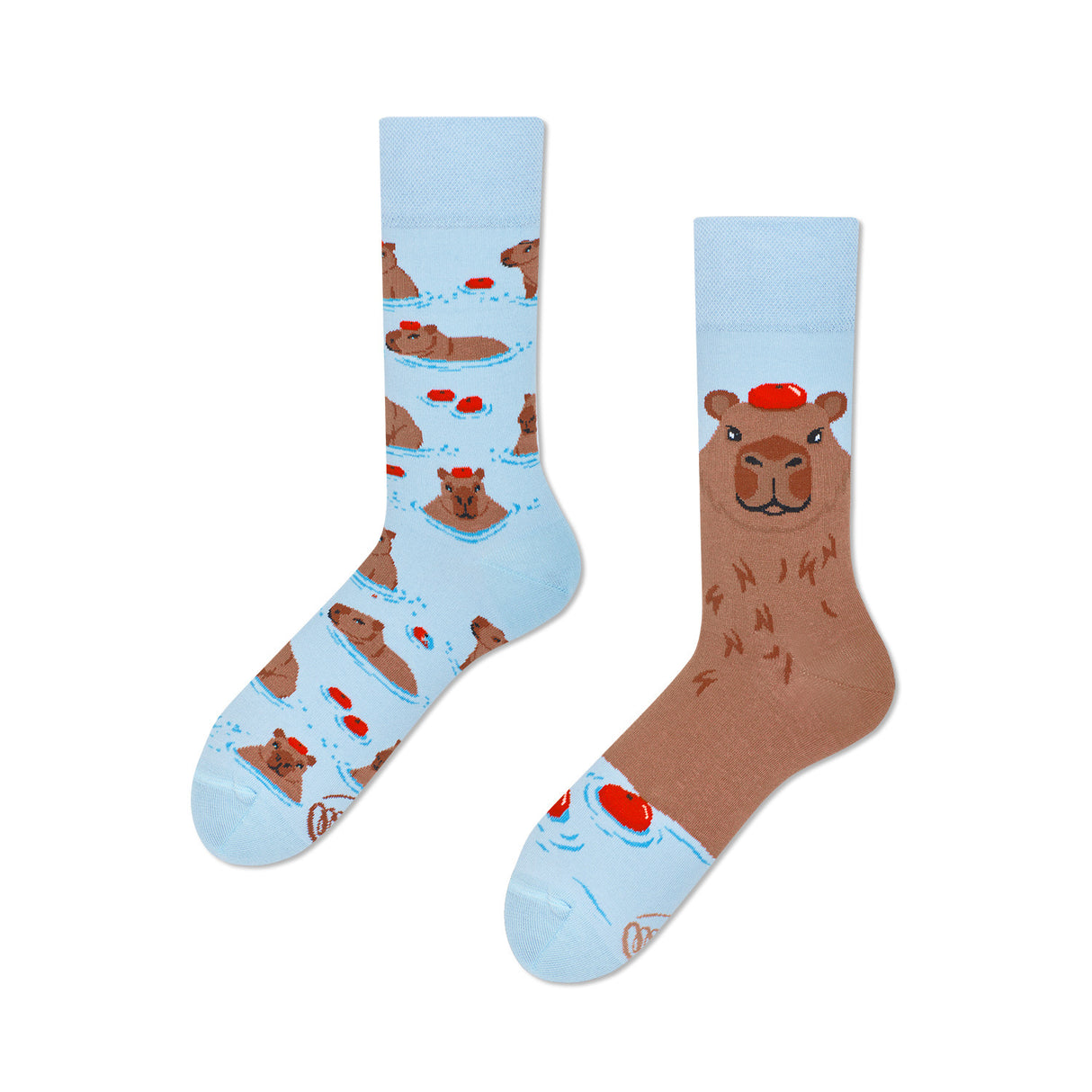 Capybara Many Mornings Socken mit Wasserschweinen in 43-46 im Paar