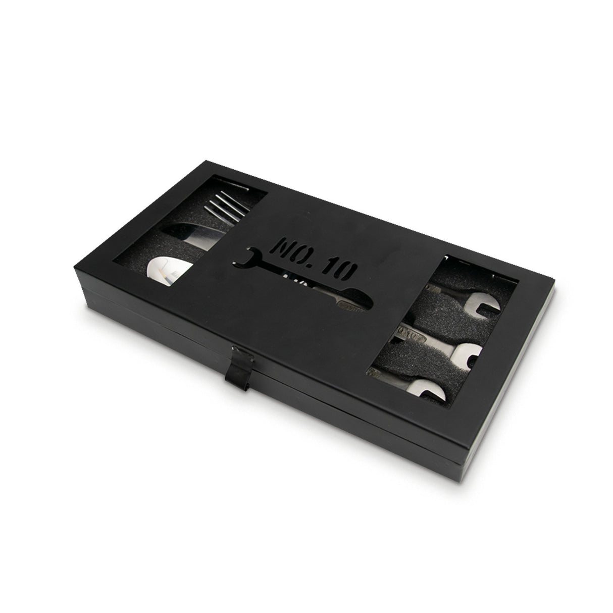 Schraubenschlüssel Besteck Set Werkzeug Essbesteck mit Geschenkbox aus Metall