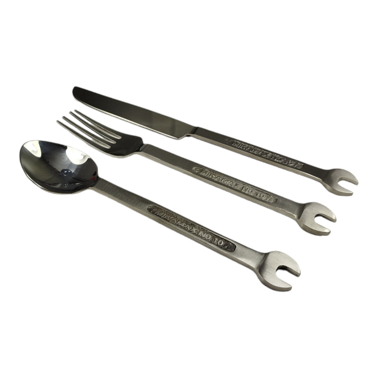 Schraubenschlüssel Besteck Set Werkzeug Essbesteck mit Geschenkbox aus Metall