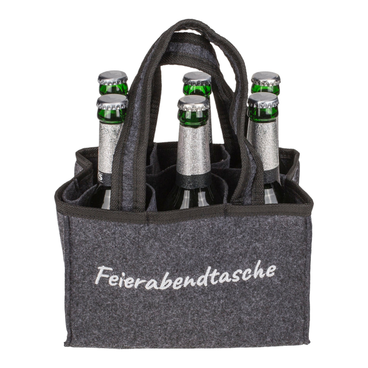 Feierabendtasche Bier Tragetasche für 6 Flaschen
