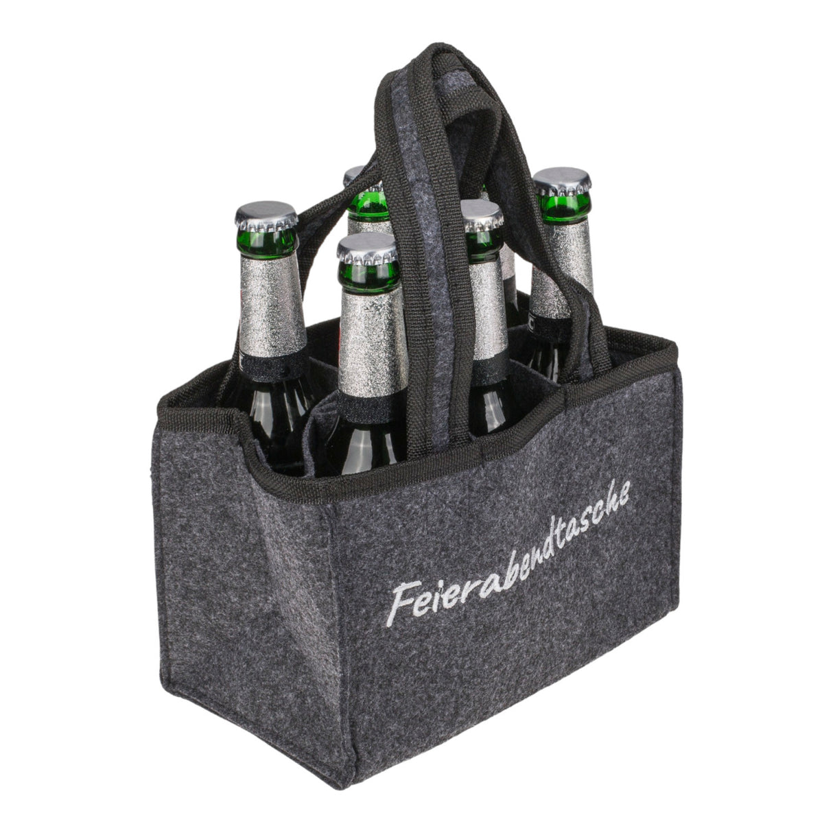 Feierabendtasche Bier Tragetasche für 6 Flaschen