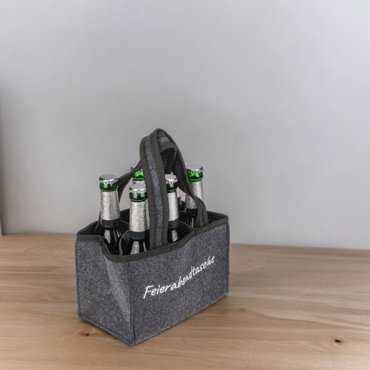 Feierabendtasche Bier Tragetasche für 6 Flaschen