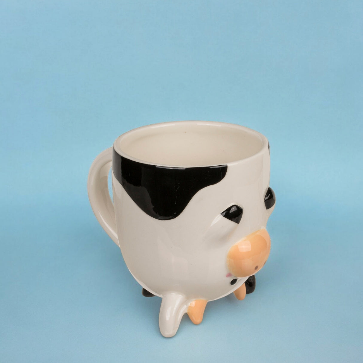 Kuh kopfüber Kaffeebecher Kuhtasse aus Keramik