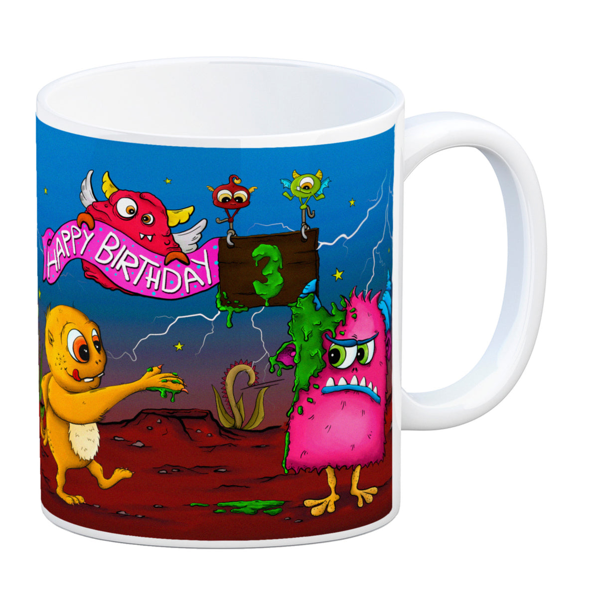 Monster Geburtstagsparty zum 3. Geburtstag Kaffeebecher