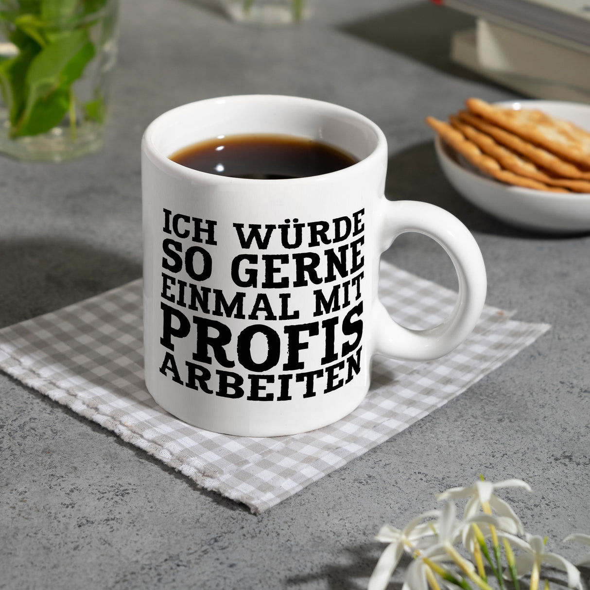 Ich würde so gerne einmal mit Profis arbeiten Kaffeebecher
