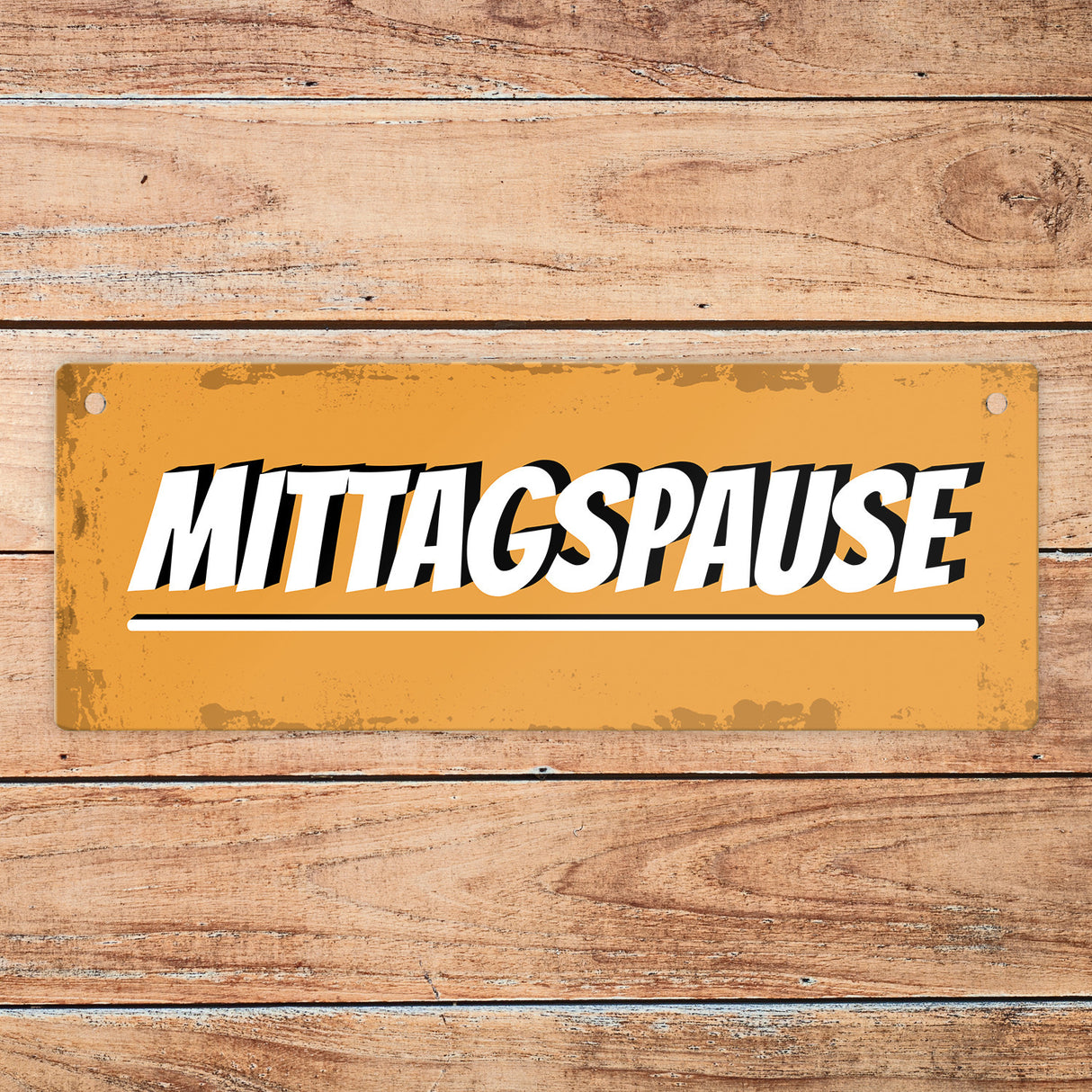 Mittagspause - Komme gleich wieder Wendeschild mit Kordel
