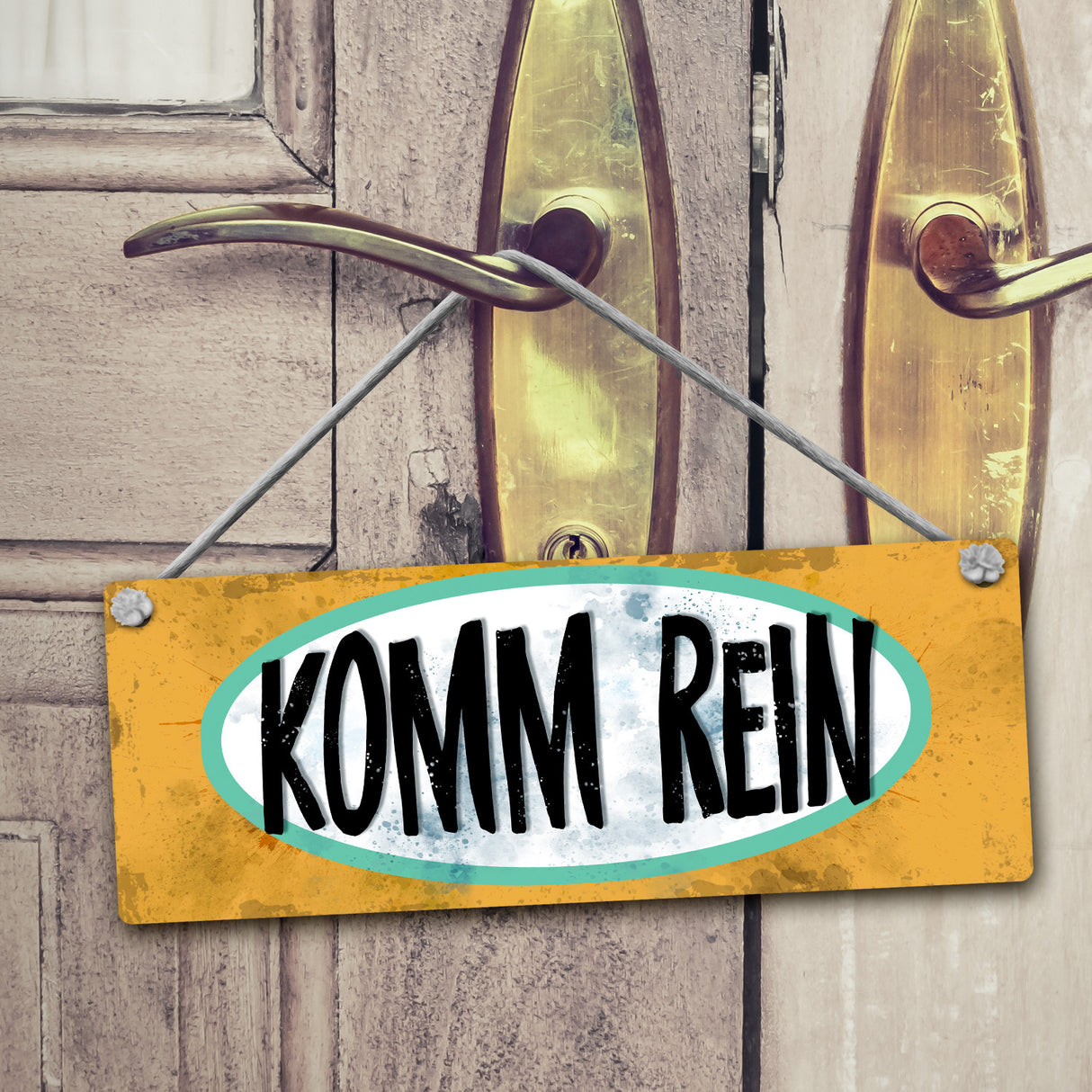 Bitte nicht stören - ich nähe Wendeschild mit Kordel