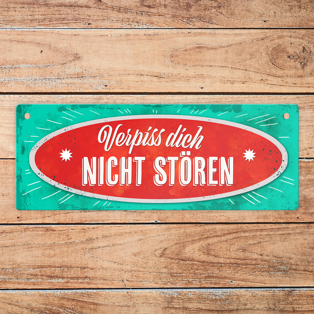 Verpiss dich - Herzlich Willkommen Wendeschild mit Kordel