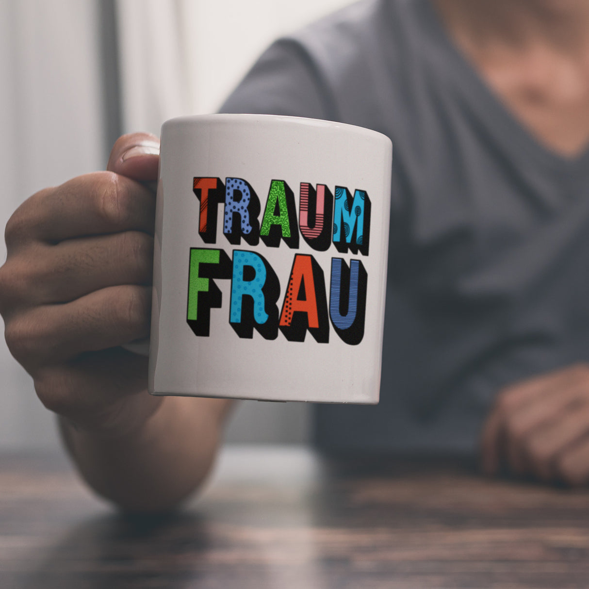 Kaffeebecher mit Spruch: Traumfrau