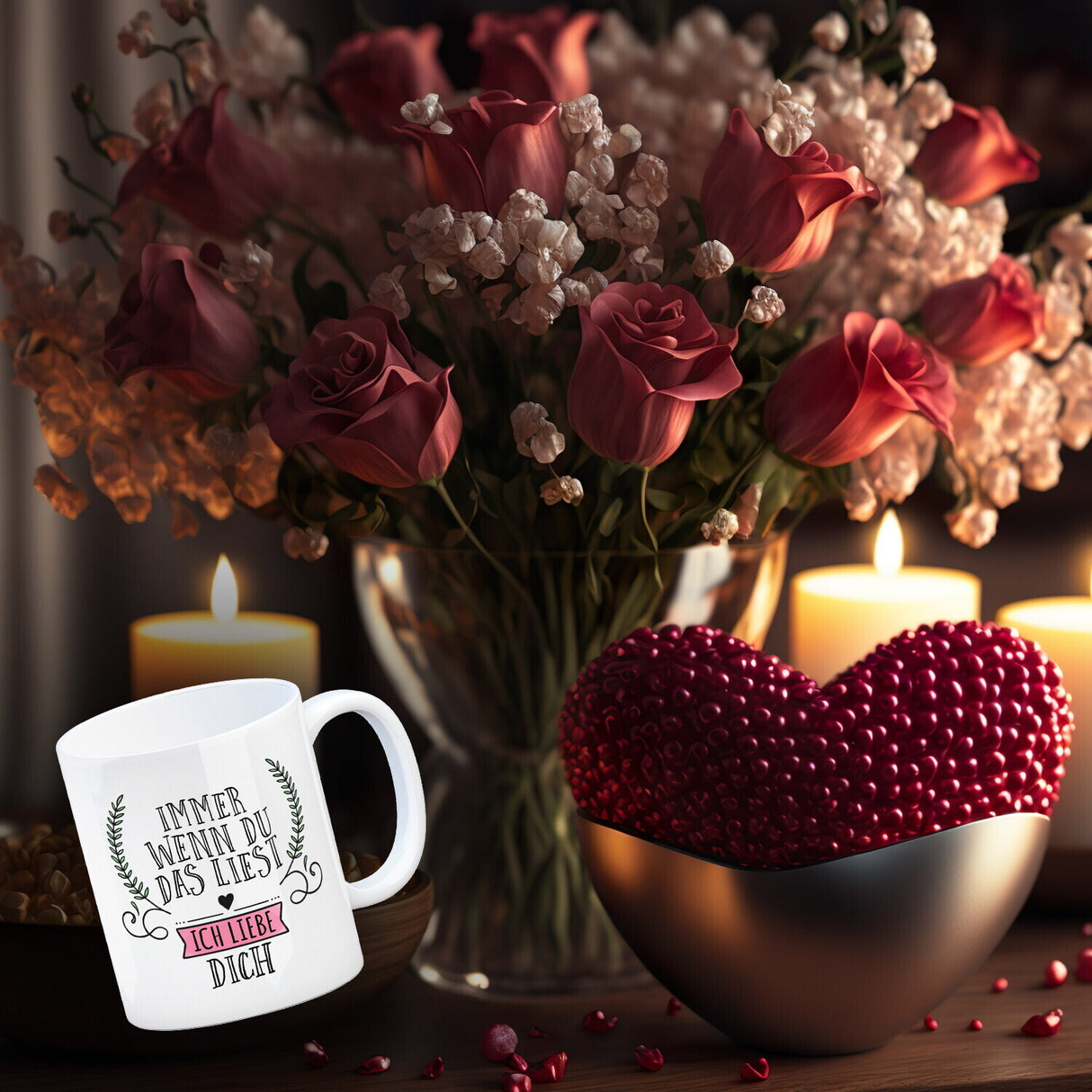 Immer wenn du das liest: Ich liebe dich Valentinstag Kaffeebecher