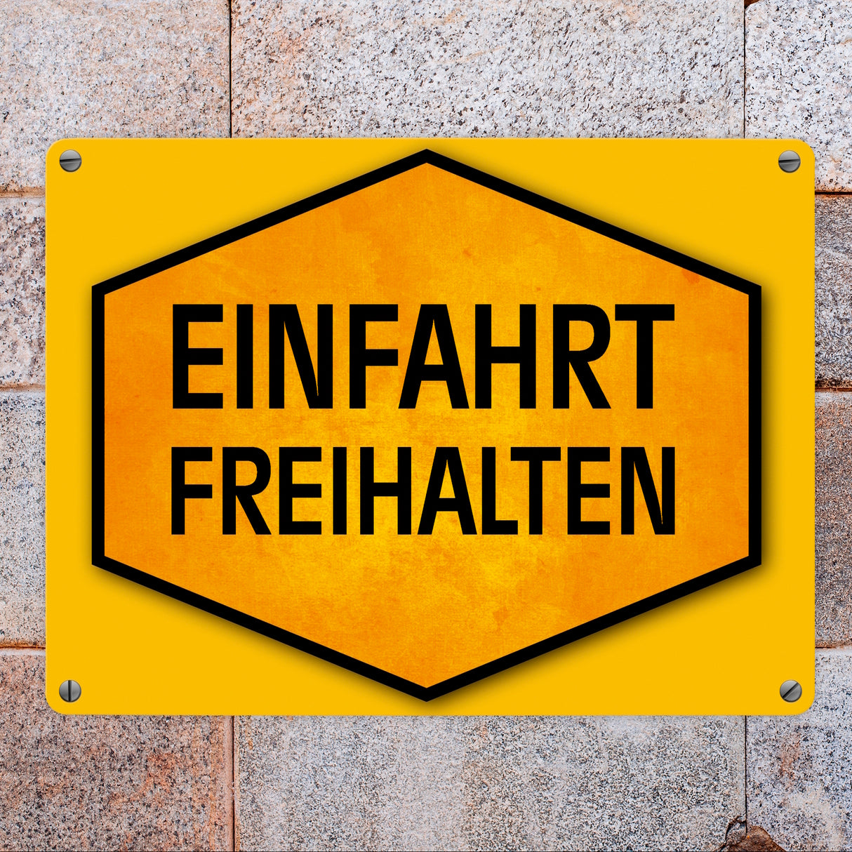 Einfahrt freihalten Metallschild