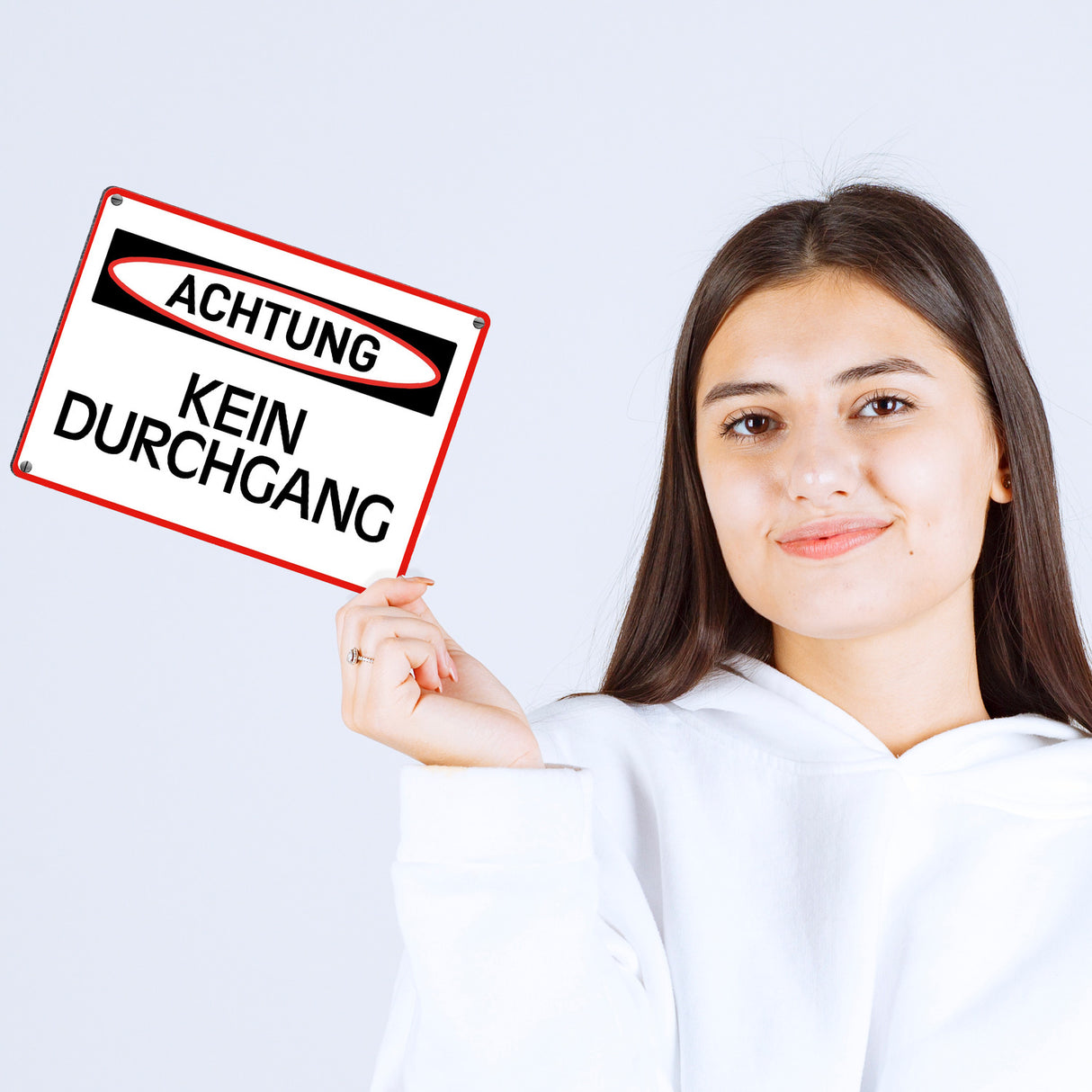 Achtung Kein Durchgang Metallschild