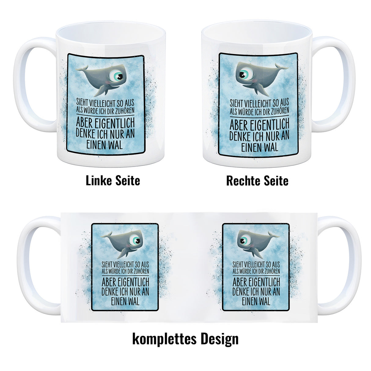 Sieht vielleicht so aus als… Wal Kaffeebecher