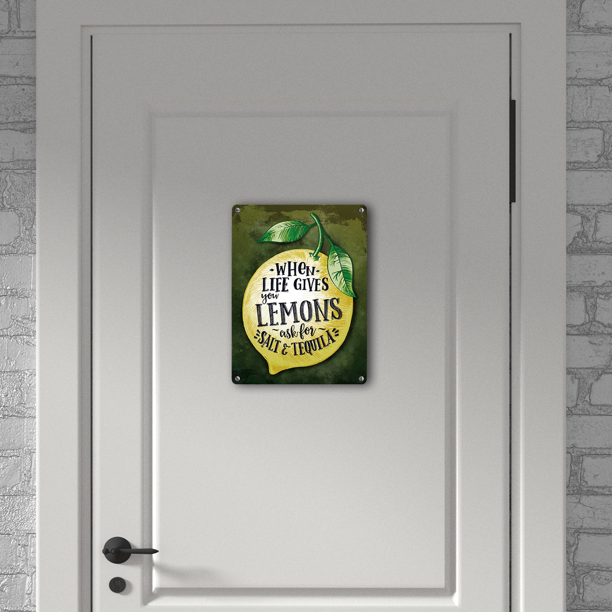 When Life gives you Lemons… Motivation Metallschild