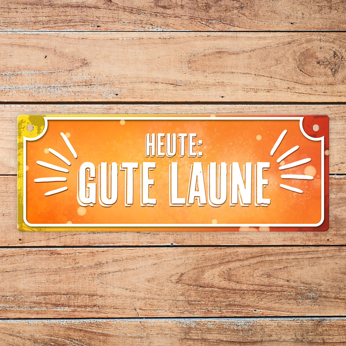 Gute Laune - Beschissene Laune Wendeschild mit Kordel