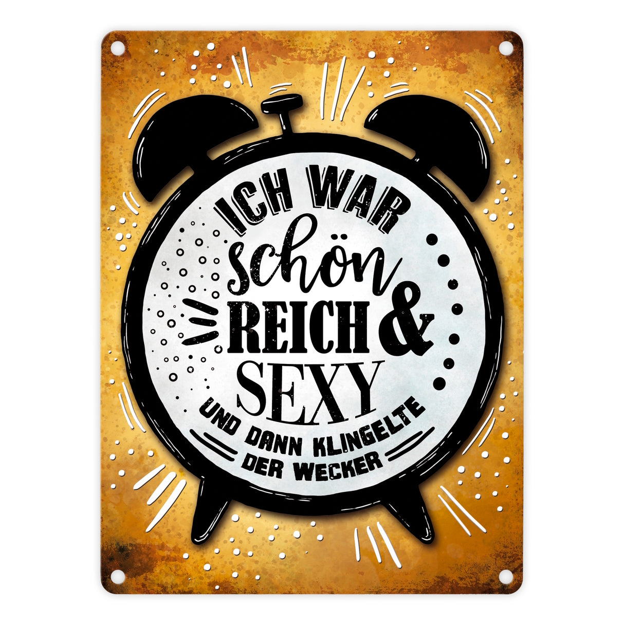 Ich war schön, reich & sexy… Metallschild