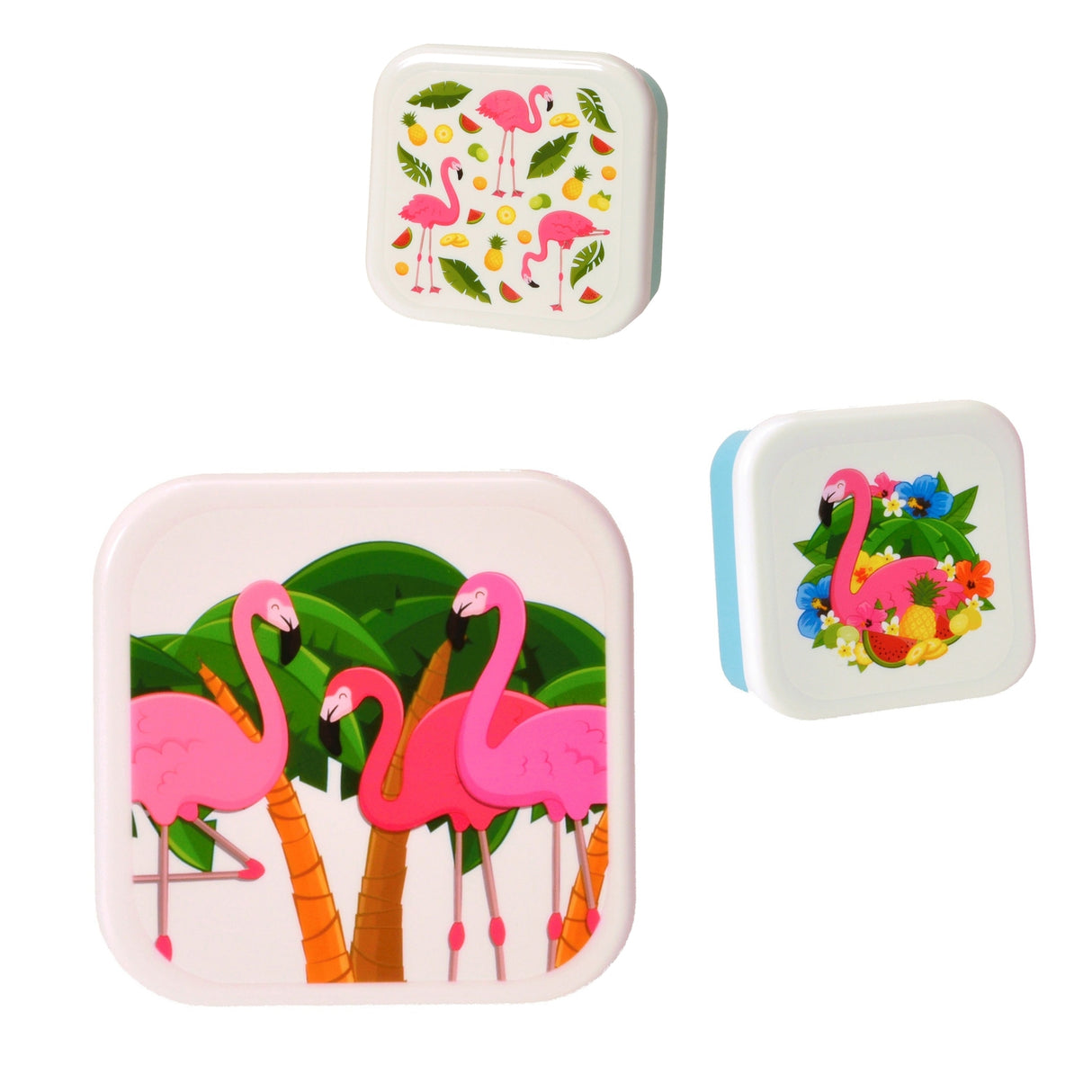 Flamingo Brotdosen im 3er Set