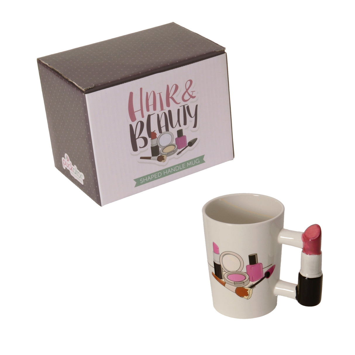 Beauty 3D Kaffeebecher mit Lippenstift als Griff