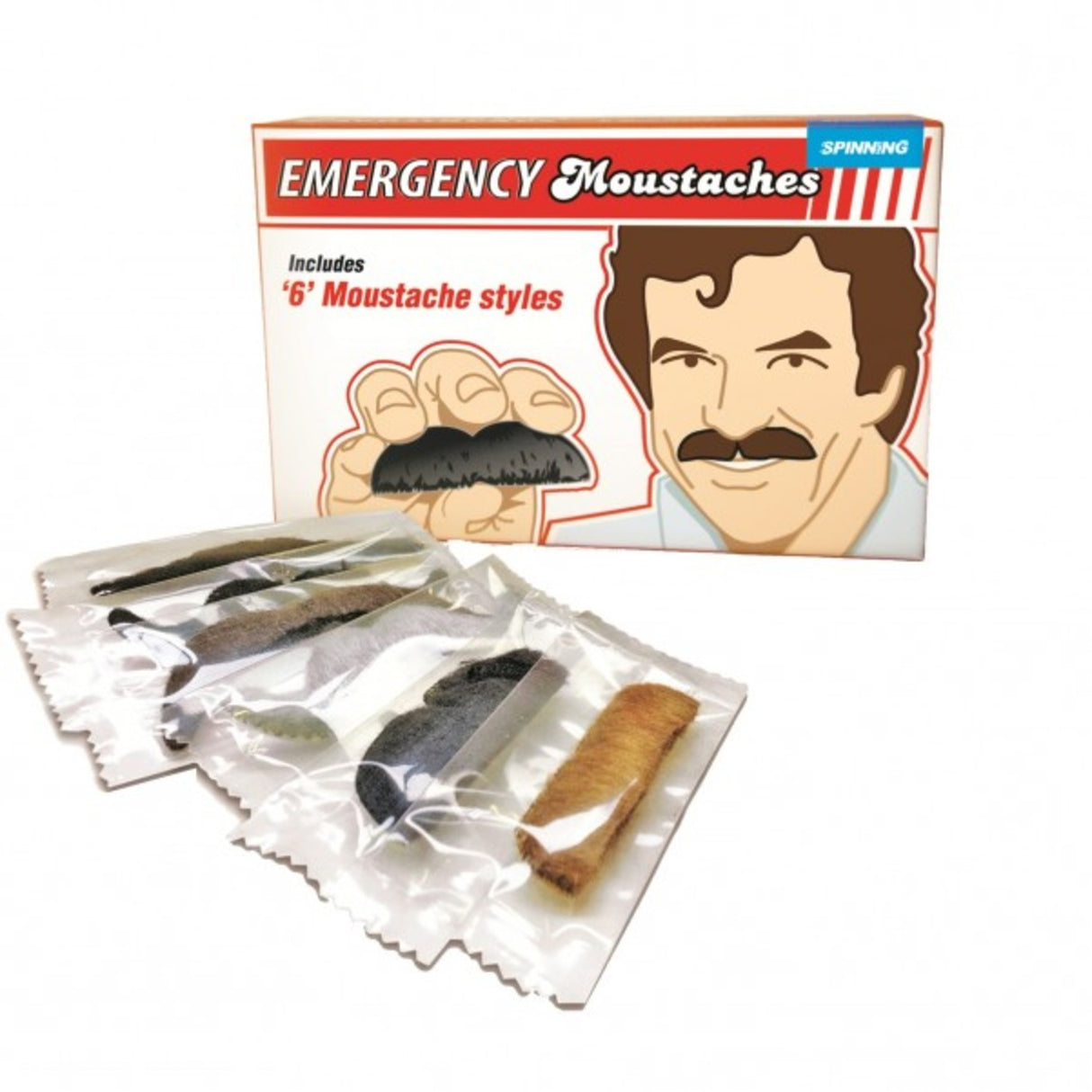 Notfall Schnurrbart Set zum Aufkleben