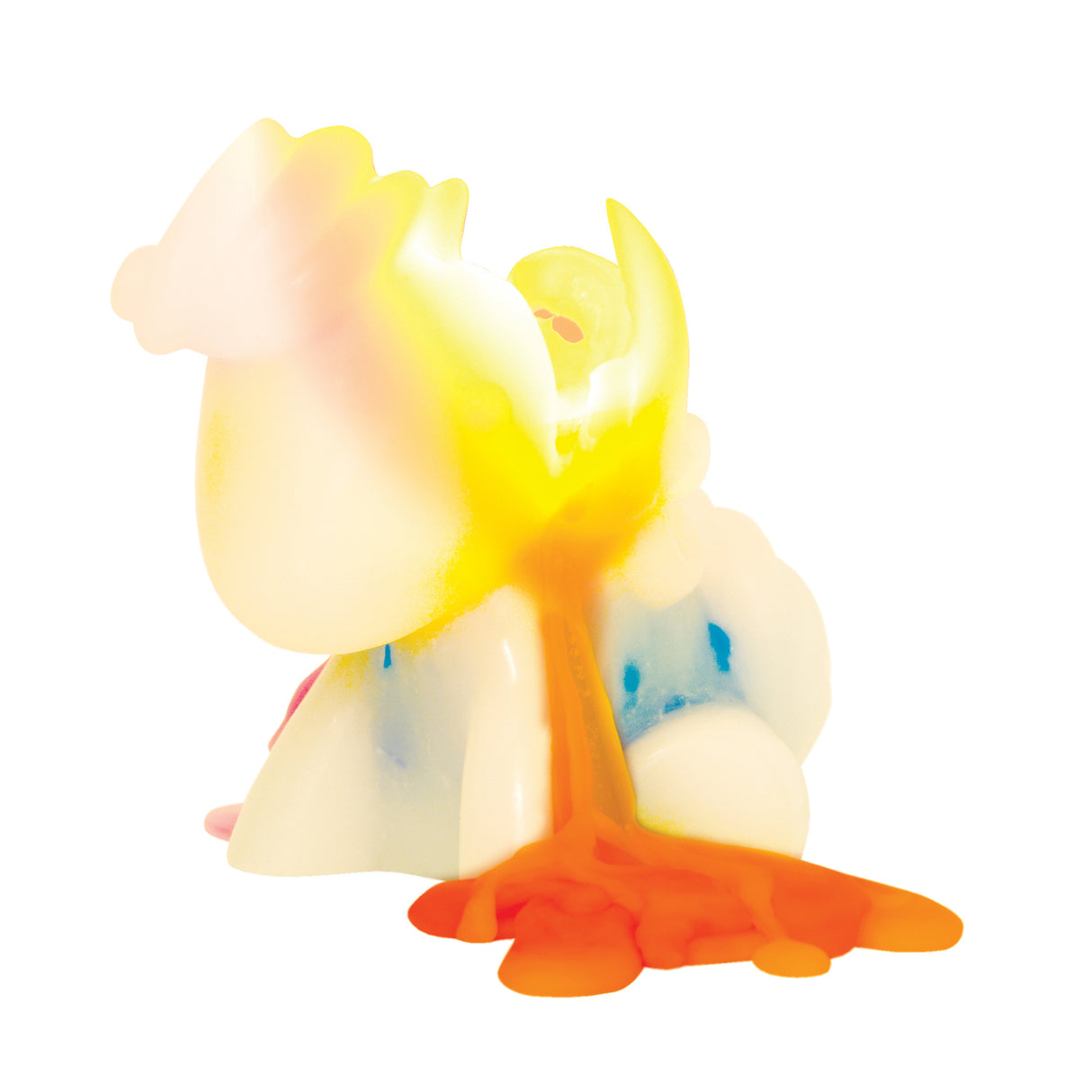 Einhorn Kerze mit Regenbogen-Effekt