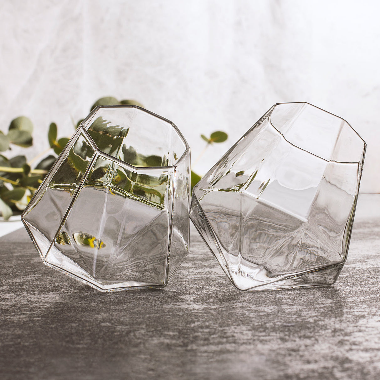 Diamant Whiskeygläser im 2er Set