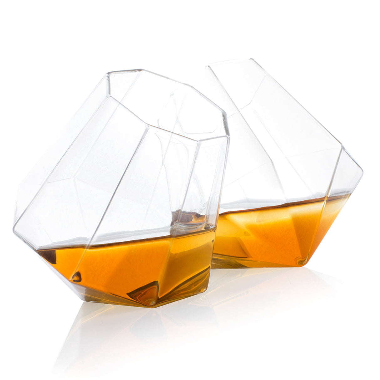 Diamant Whiskeygläser im 2er Set