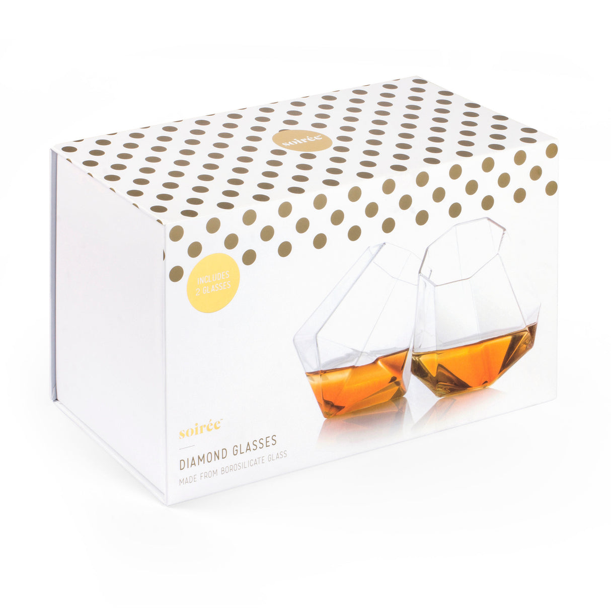 Diamant Whiskeygläser im 2er Set