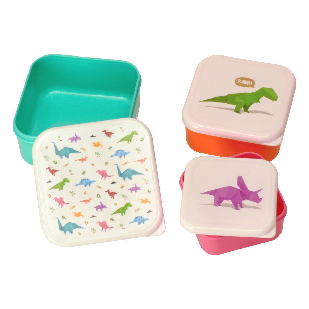 Dinosaurier Vesperdosen im 3er Set