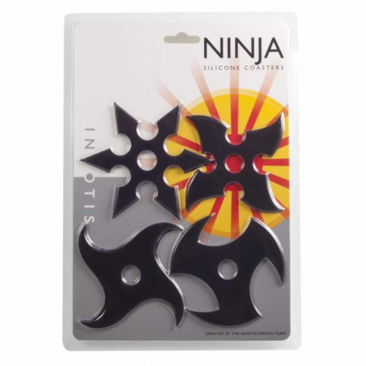 Glasuntersetzer Ninja Wurfstern - 4er Set