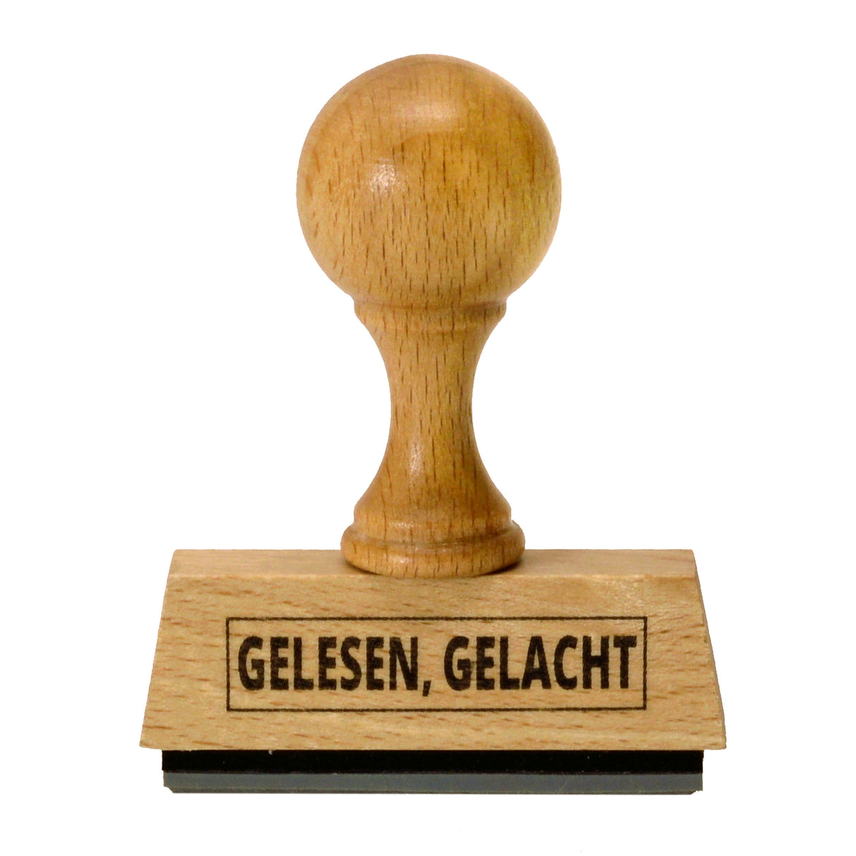Gelesen, Gelacht Holzstempel
