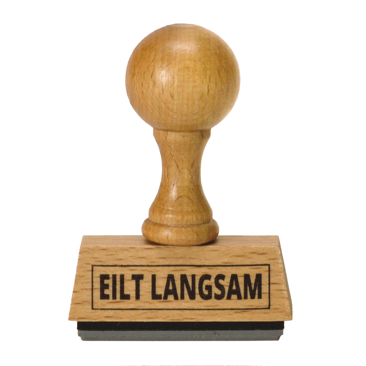 Eilt Langsam Holzstempel