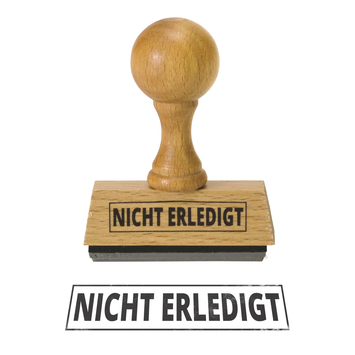 Nicht Erledigt Holzstempel