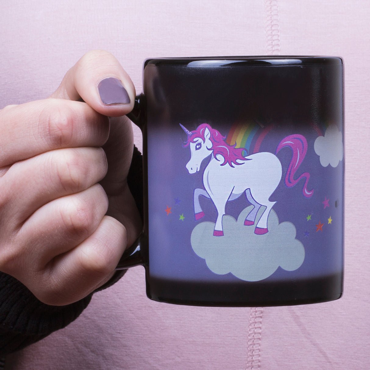 Einhorn auf Wolke Kaffeebecher mit Wärmeeffekt