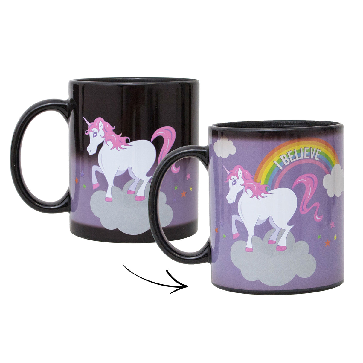 Einhorn auf Wolke Kaffeebecher mit Wärmeeffekt